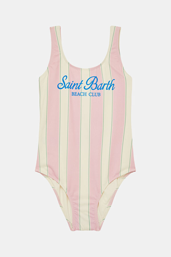 Multicolored Patterned Children's Bikini