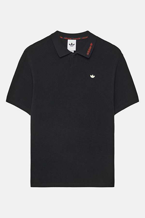 Relax Kalıp Siyah Polo Yaka Erkek T-Shirt