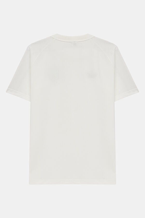 Relax Fit White Crew Neck Men's T-Shirt 2