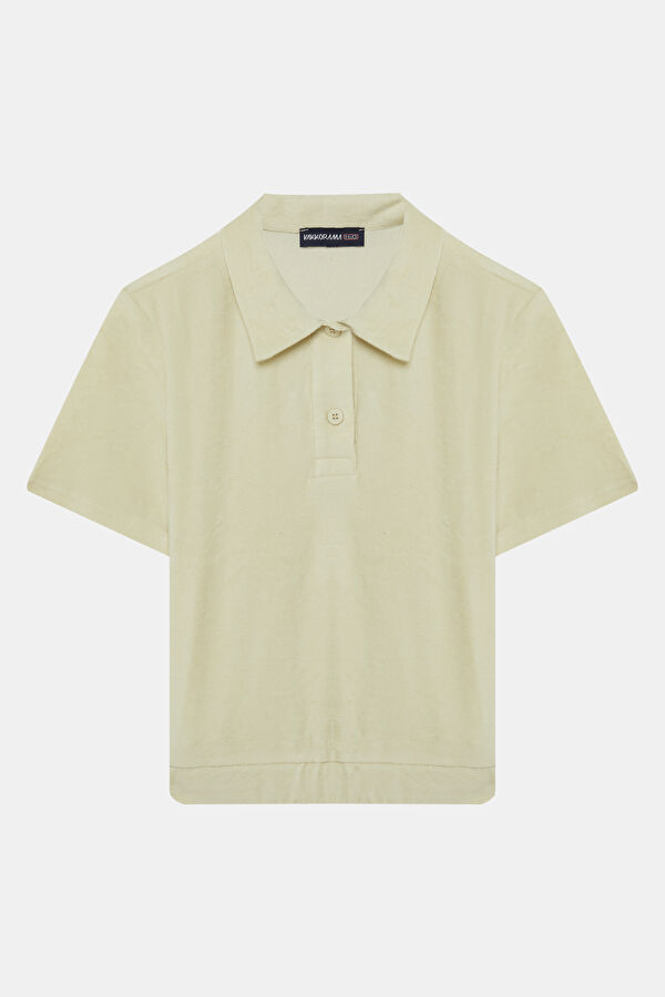 Green Short Sleeve Blouse