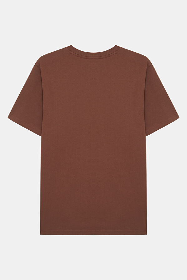Kahve Erkek T-Shirt 2