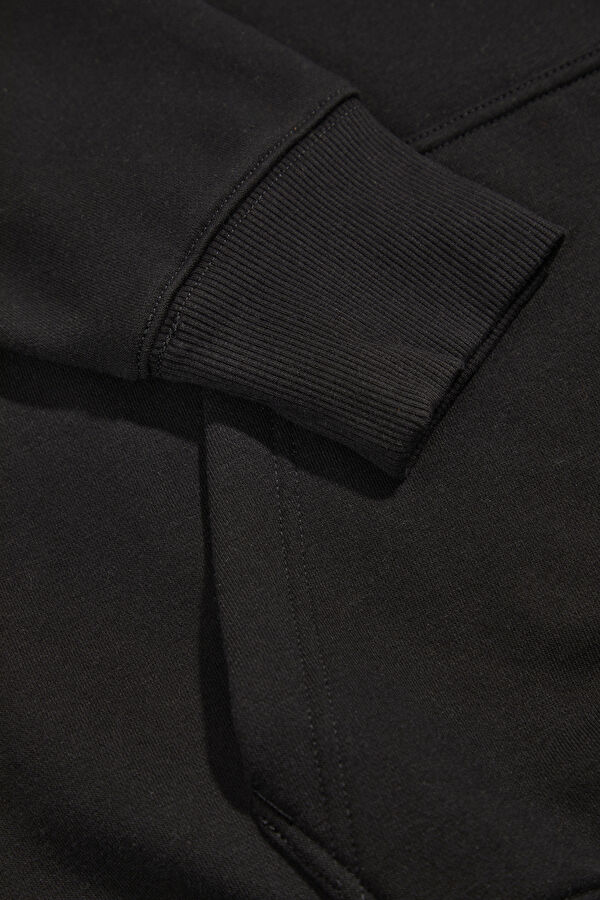 Siyah Erkek Sweatshirt 5