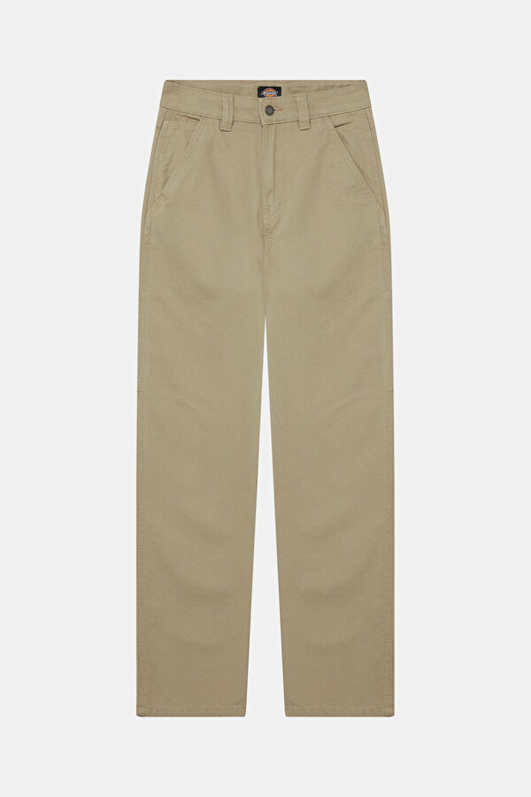 Light Sand Straight Leg Women's Trousers