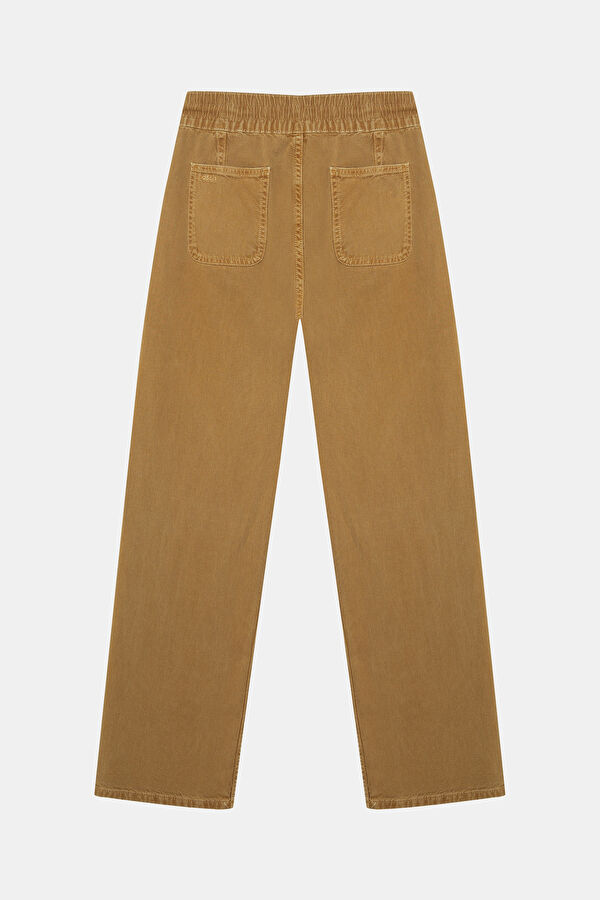 Açık Kahve Wide Leg Kadın Pantolon 2