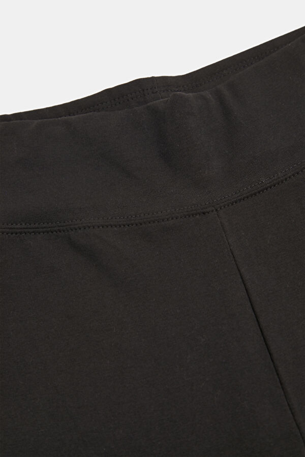 Siyah Wide Leg Kadın Spor Pantolon 3