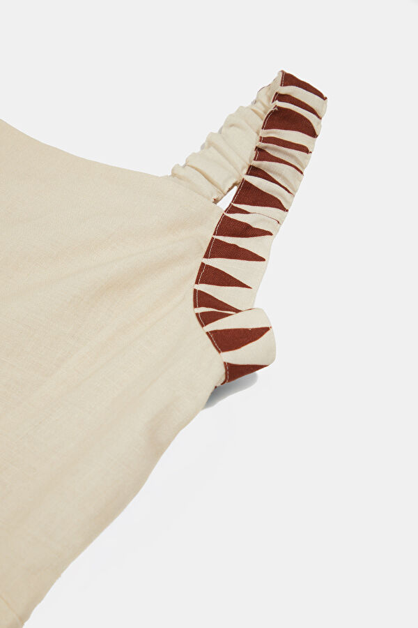 Cream Patterned Women's Dress 3