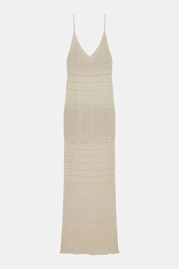 Beige Maxi Women's Dress