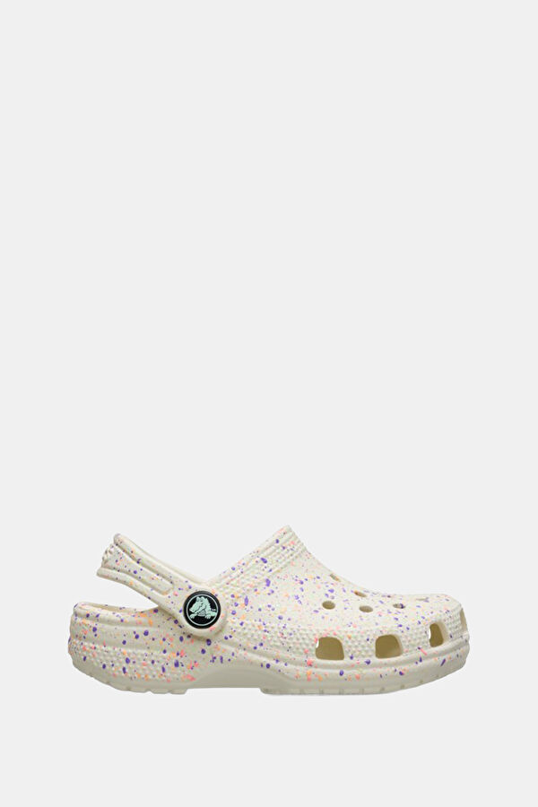 Classic Glow Paint Splatter Clog K Krem Çocuk Terlik