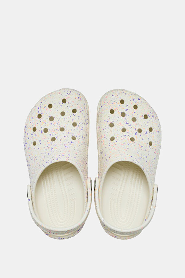 Classic Glow Paint Splatter Clog K Krem Çocuk Terlik 3