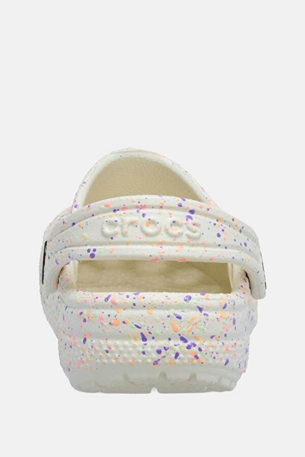 Classic Glow Paint Splatter Clog K Krem Çocuk Terlik 5