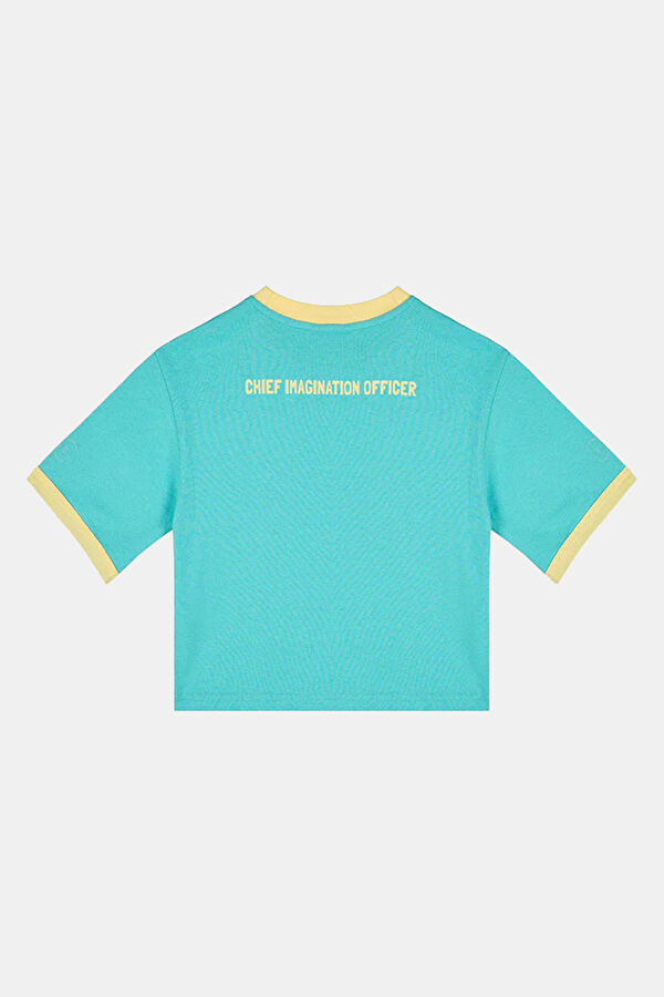 Mavi Bisiklet Yaka Desenli Çocuk T-Shirt 2