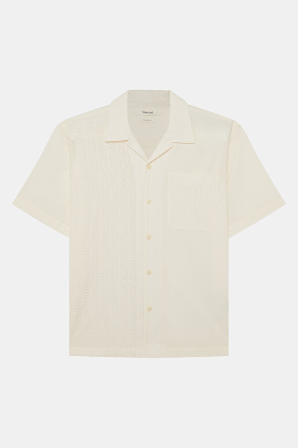 Relax Kalıp Ekru Polo Yaka Erkek T-Shirt