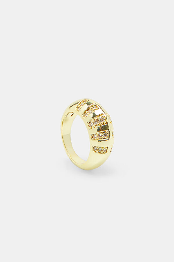 Gold-Colored Brass Ring 2