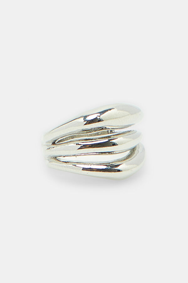 Silver-Colored Brass Ring