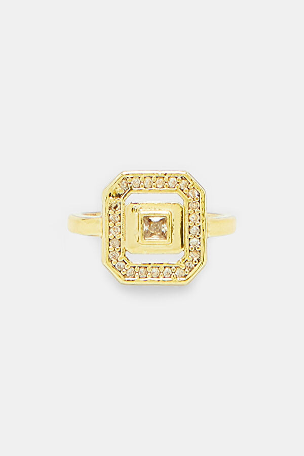 Gold-Colored Brass Ring