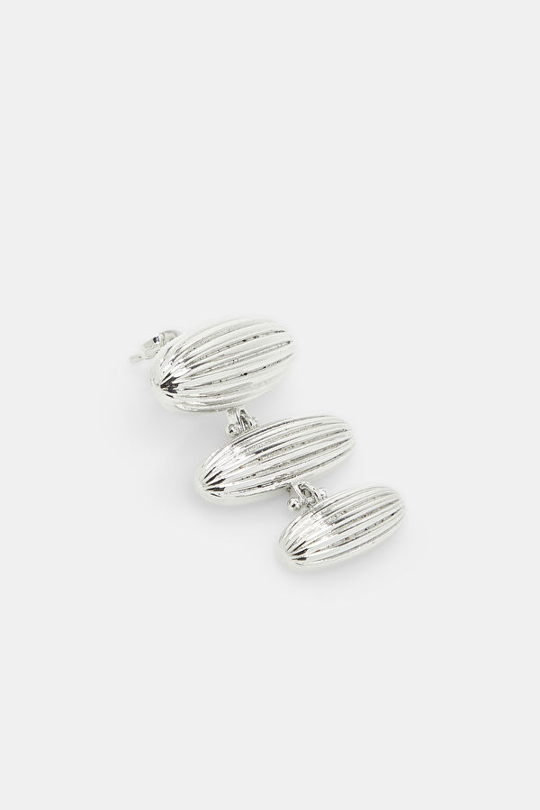 Gümüş Rengi Pirinç Küpe 2