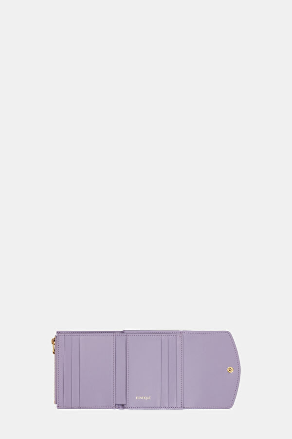 Blue Patterned Leather Wallet 2
