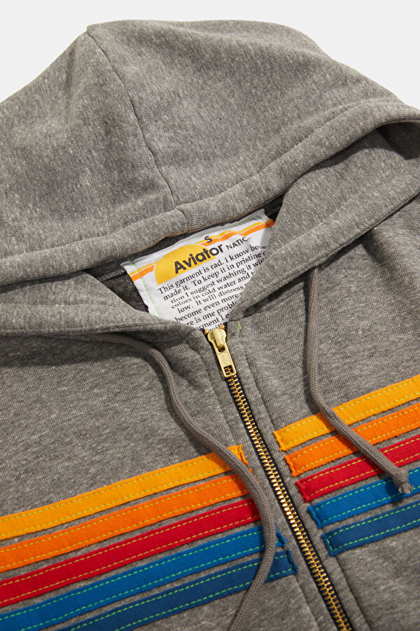 Gri Melanj Kapuşonlu Kadın Sweatshirt 3