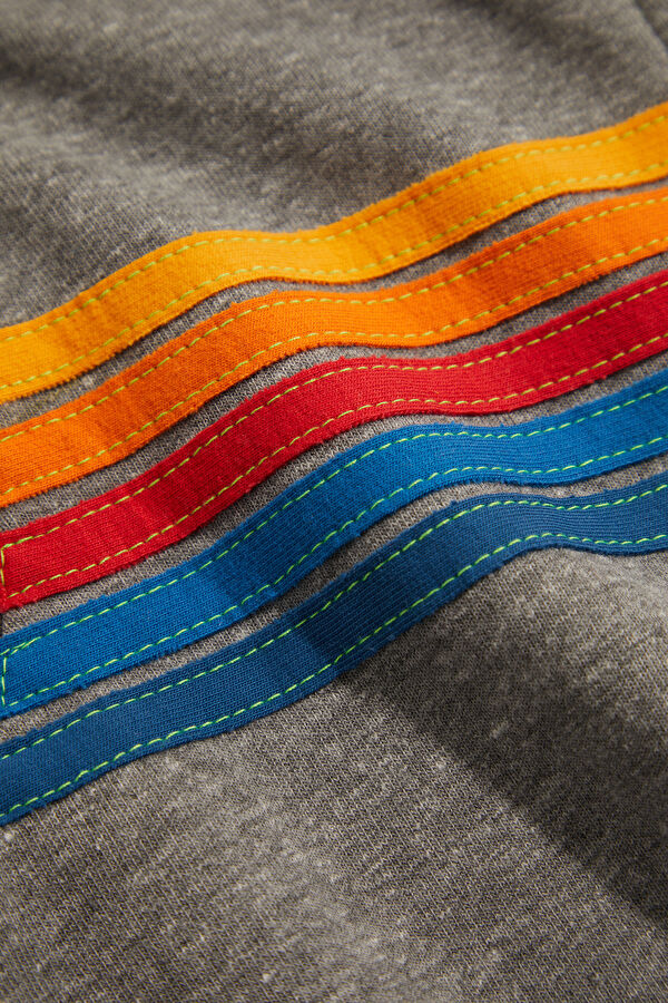Gri Melanj Kapuşonlu Kadın Sweatshirt 4