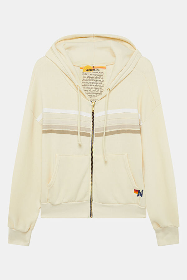 Krem Kapuşonlu Kadın Sweatshirt