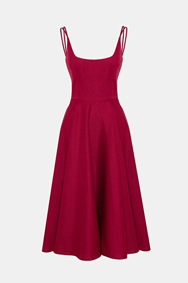Burgundy Women's Dress