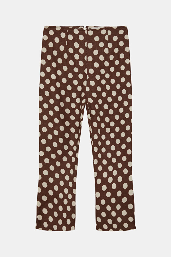 Brown Polka Dot Women's Bermuda Shorts