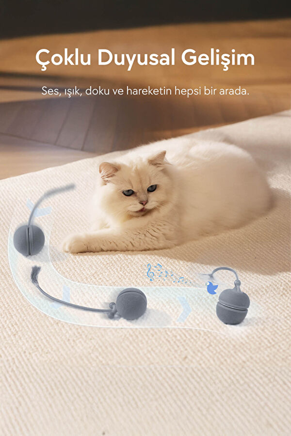 Wicked Ball Duo2 İnteraktif Şarjlı Kedi Oyun Topu 4