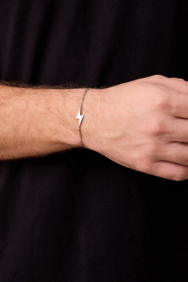 Silver Plated Lightning Chain Bracelet 3