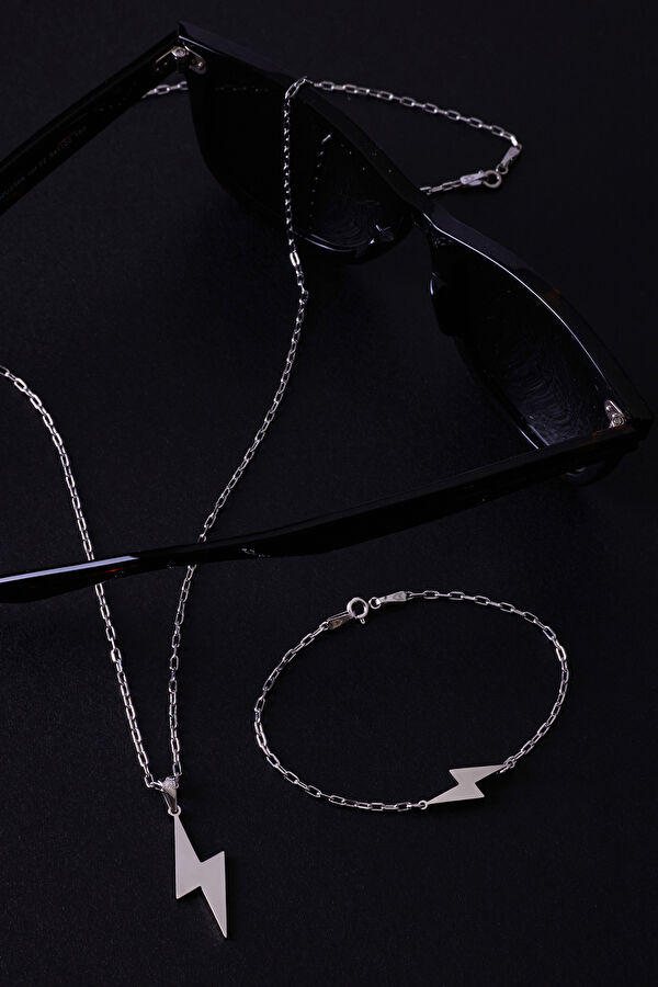 Silver Plated Lightning Chain Bracelet 4
