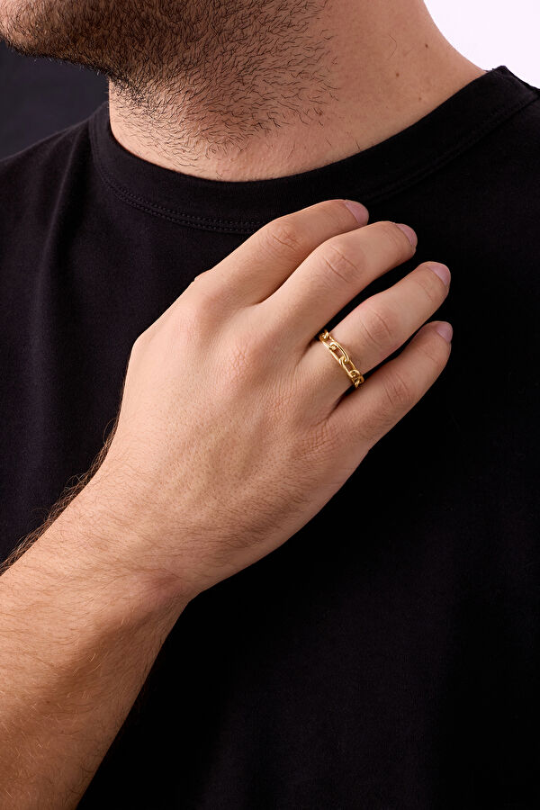 Gold Plated Forsa Chain Ring 3