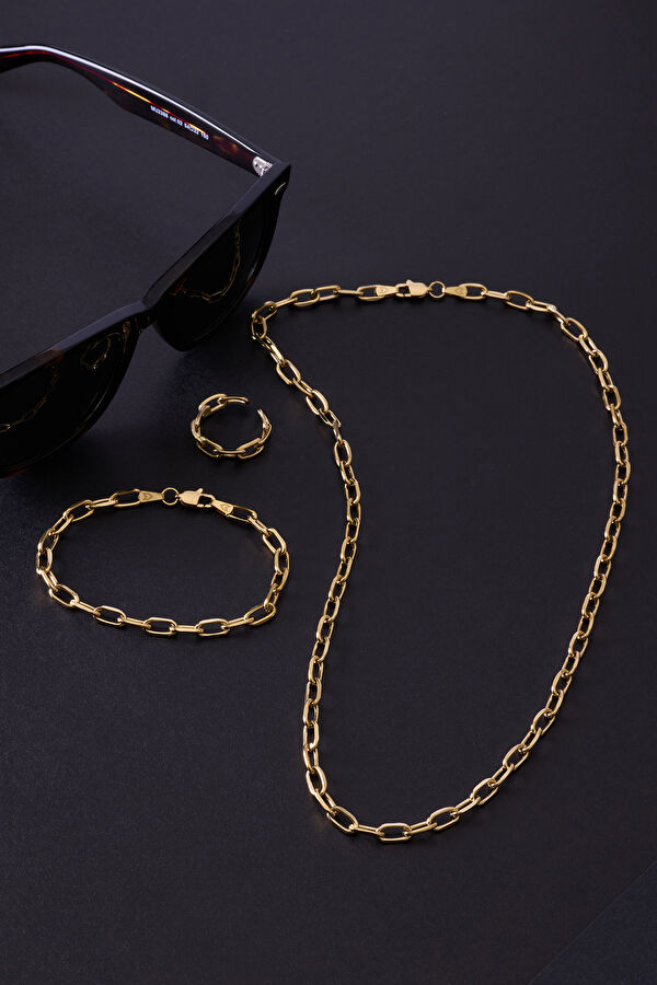 Gold Plated Forsa Chain Ring 4