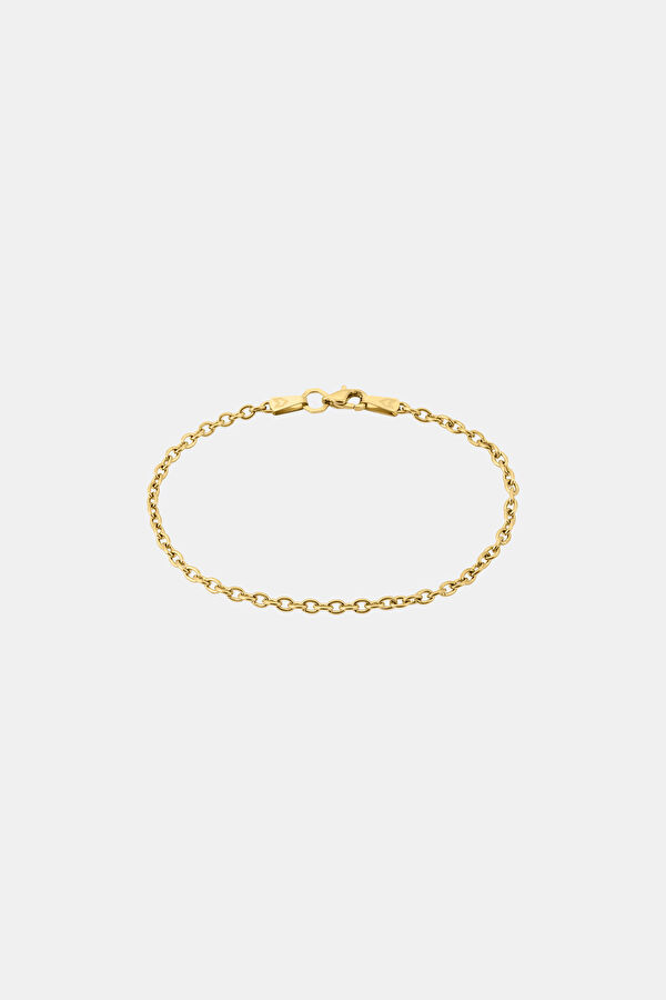 Gold Plated Cable Chain Bracelet
