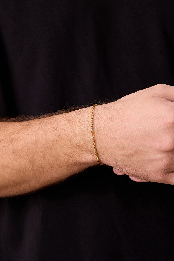 Gold Plated Cable Chain Bracelet 3