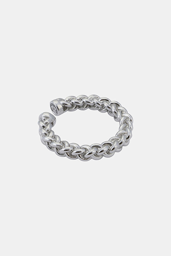 Silver Plated Mesh Ring 2