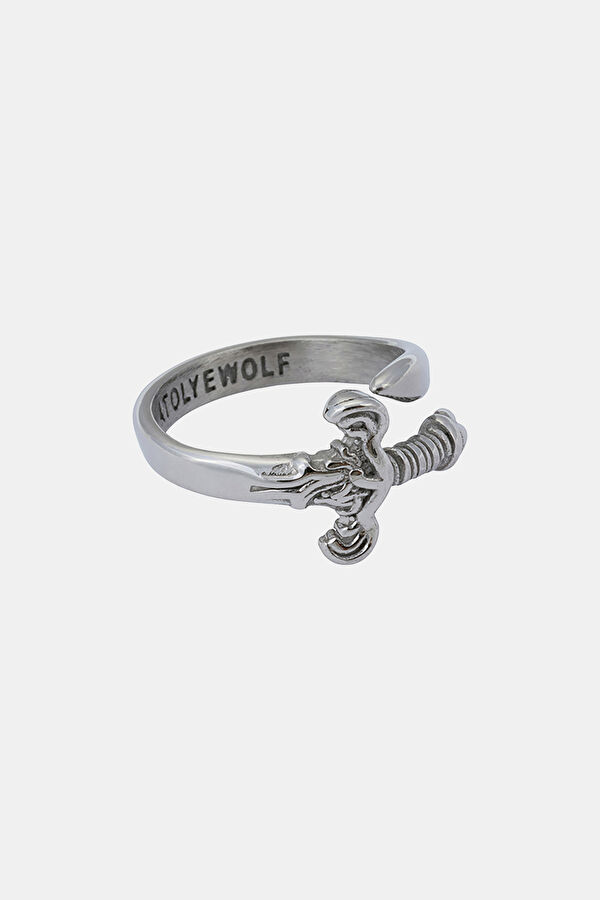 Silver Plated Sword Ring 2