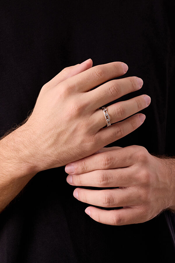 Silver Plated Forsa Chain Ring 3