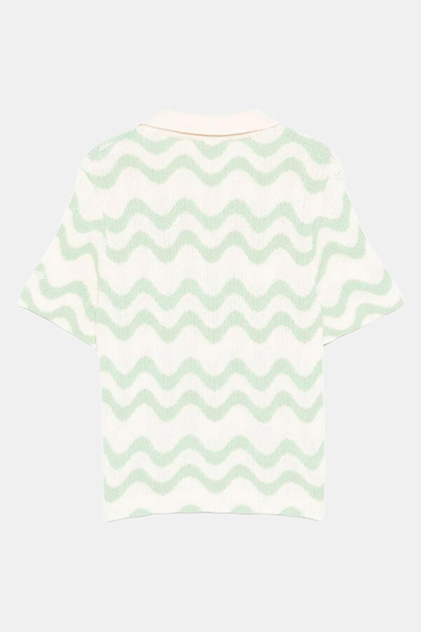 White Patterned Polo Shirt Kids Shirt 2