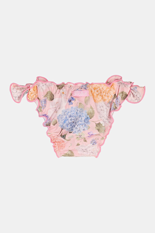 Multicolored Patterned Lace-up Kids Bikini 6