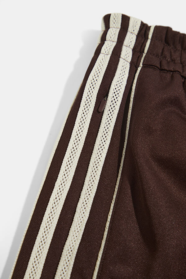 X Wales Bonner Relax Kalıp Bordo Wide Leg Erkek Spor Pantolon 5
