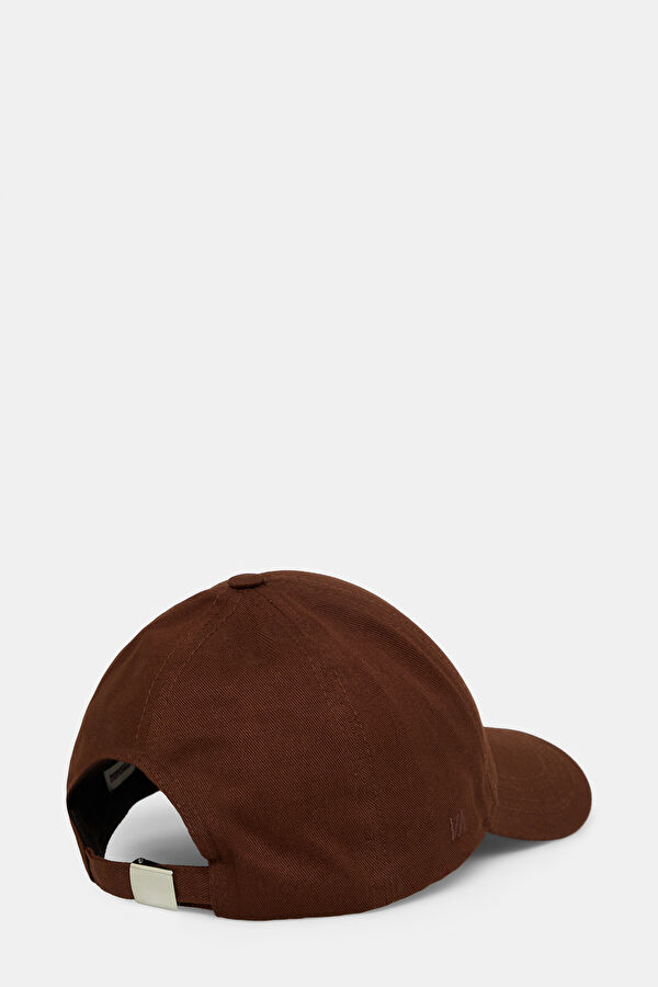 Brown Embroidered Hat 2
