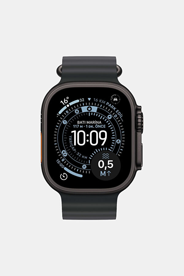 Watch Ultra 3 GPS + Cellular 49mm Siyah Titanyum Kasa ve Siyah Ocean Kordon MF0J4TU/A 2