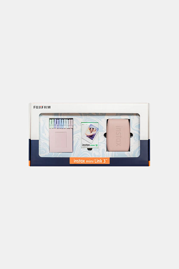Instax Mini Link 3 R Pink Bundle Box