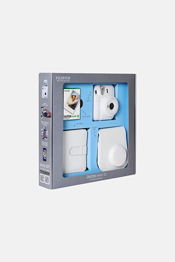 Instax Mini 12 Clay Beyaz Bundle Box 3