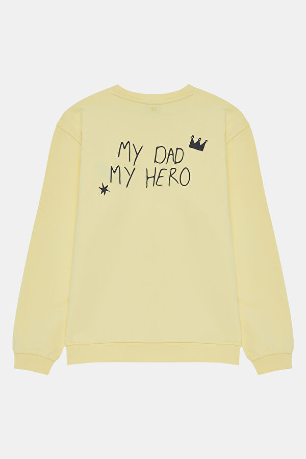 Yellow Crew Neck Men's Sweatshirt 2