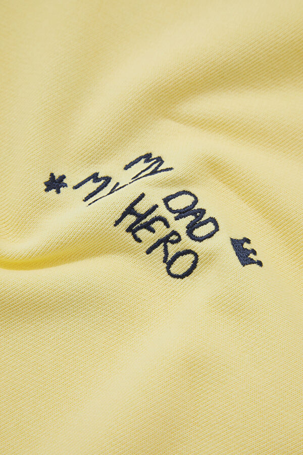 Yellow Crew Neck Men's Sweatshirt 4