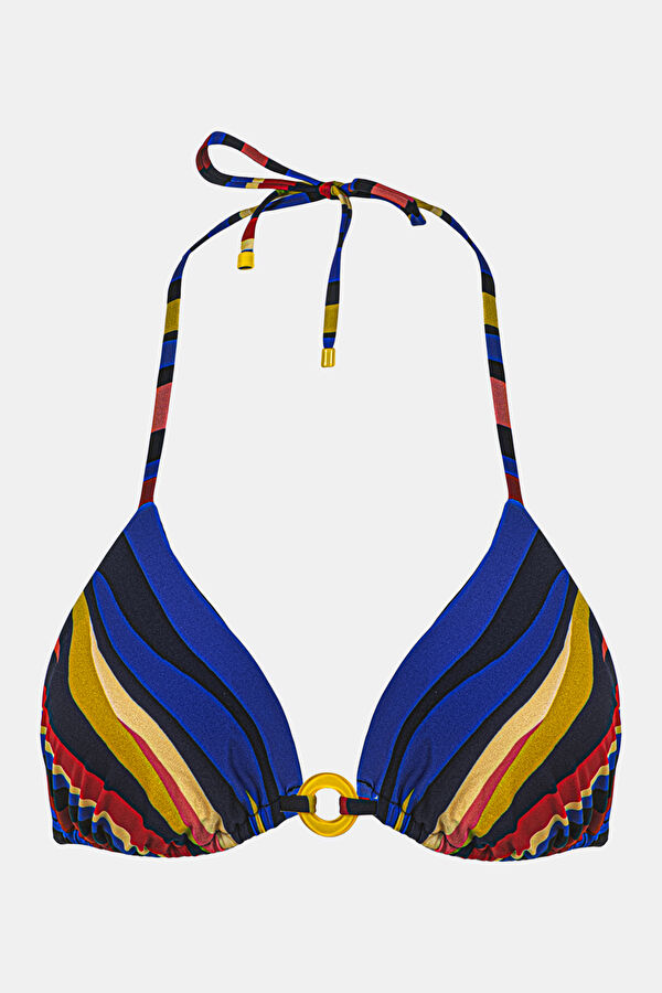 Kaela Çok Renkli Çizgili Desenli Kadın Bikini 3