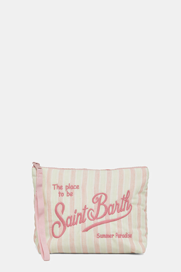Pink Striped Bag