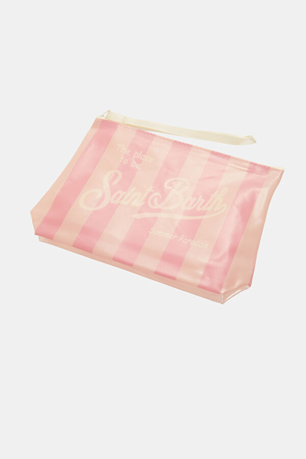 Pink Striped Tie-Up Women's Bikini 5