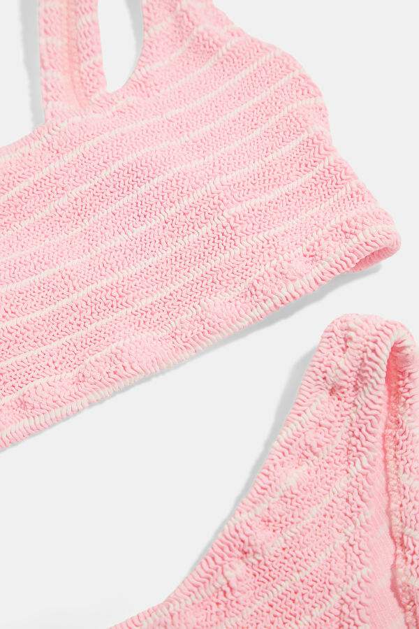 Pink Striped Women's Bikini 4