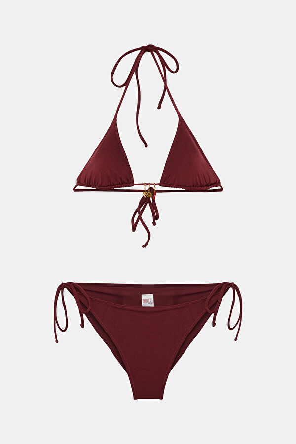 Plum Tie-Up Women's Bikini